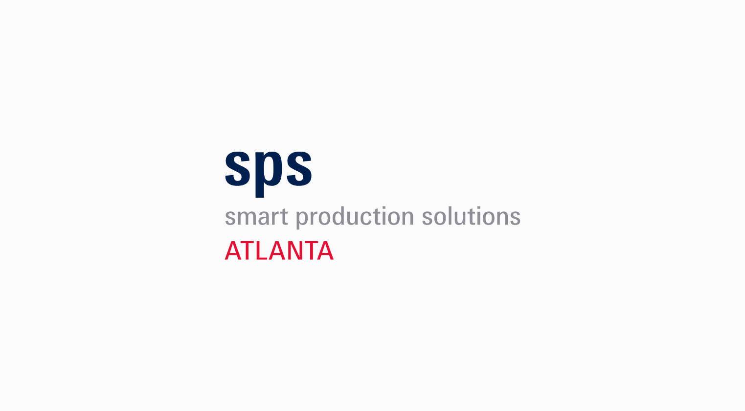 SPS Smart Production Solutions Atlanta logo, representing the automation technology exhibition in Atlanta